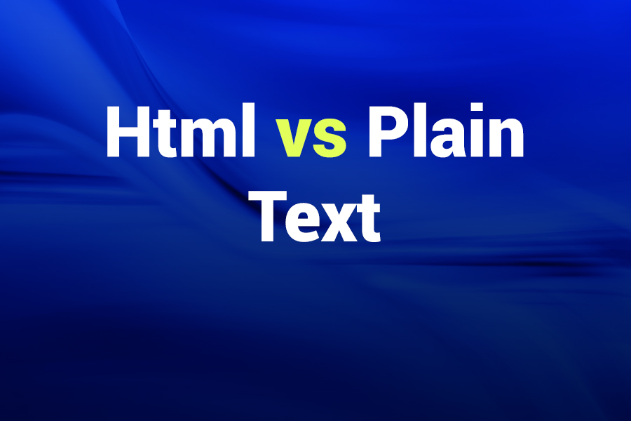 html vs plain text