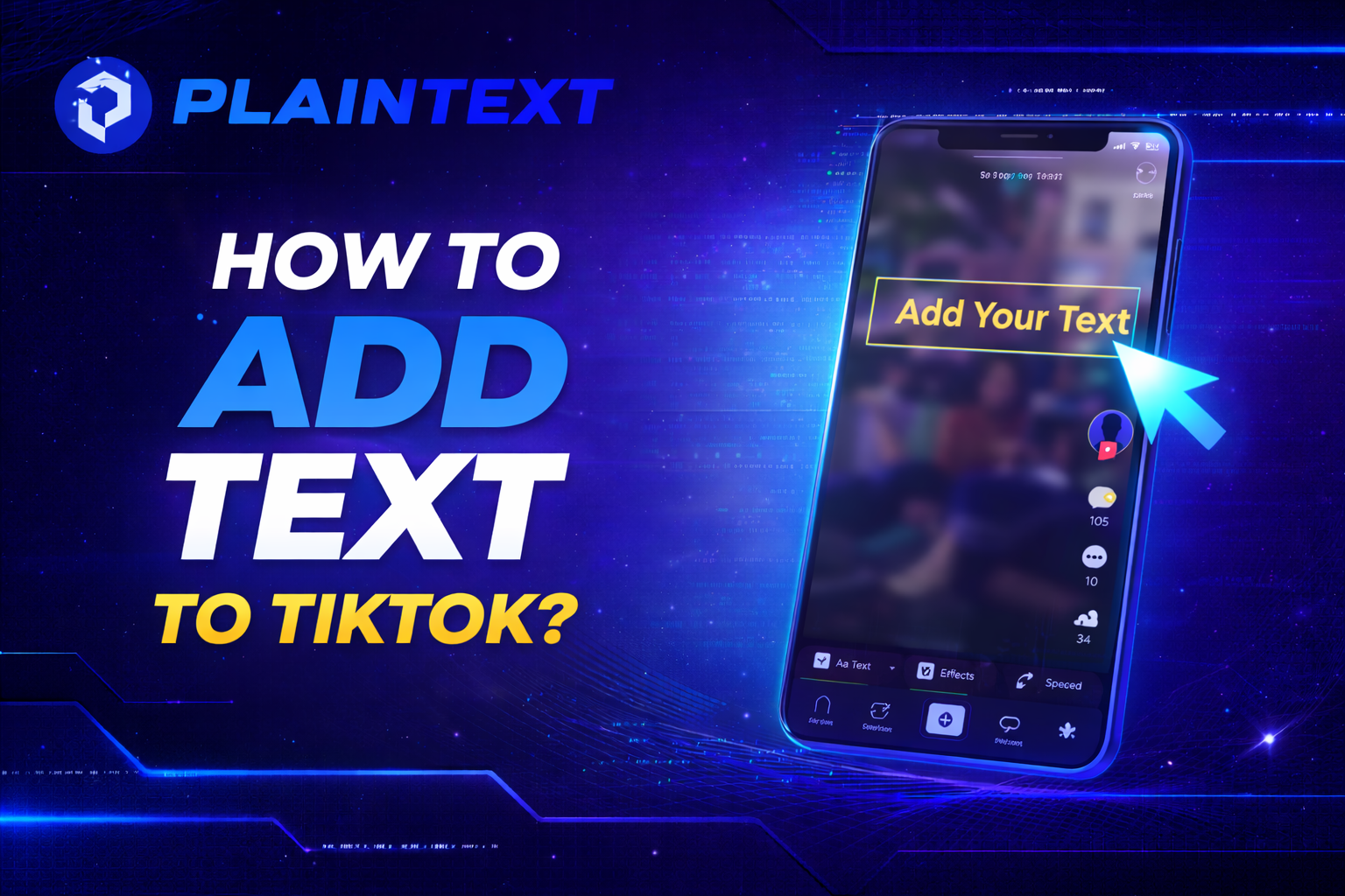how to add text to tiktok