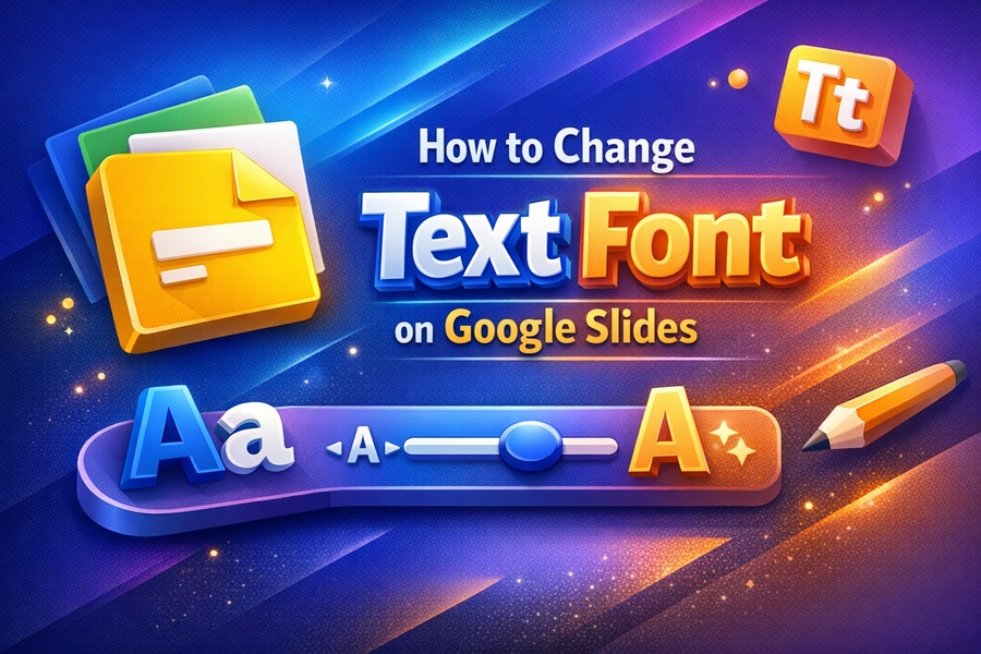 how to change text font on google slides
