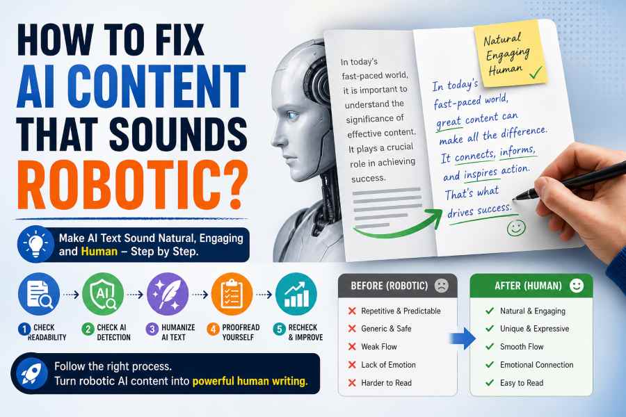 How to Fix AI Content That Sounds Robotic?