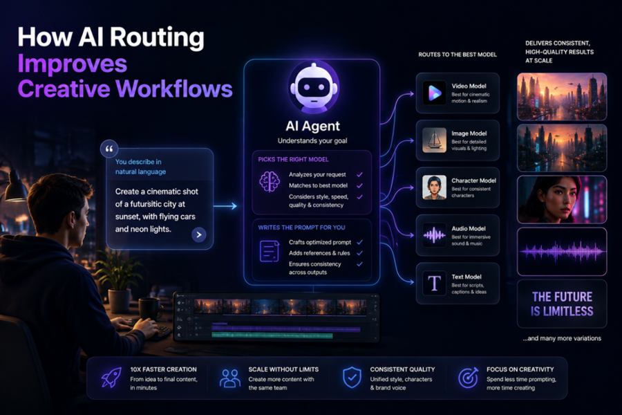 How AI Routing Improves Creative Workflows 