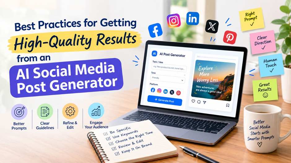 Best Practices for Getting High-Quality Results from an AI Social Media Post Generator